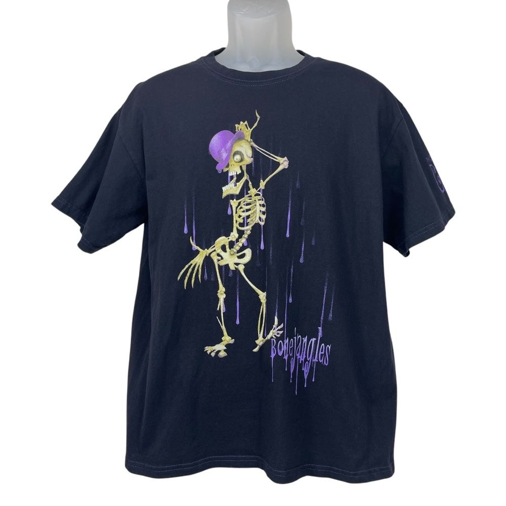Vintage Tim Burton Corpse Bride Size‎ Large 2005 Movie T-Shirt Bonejangles